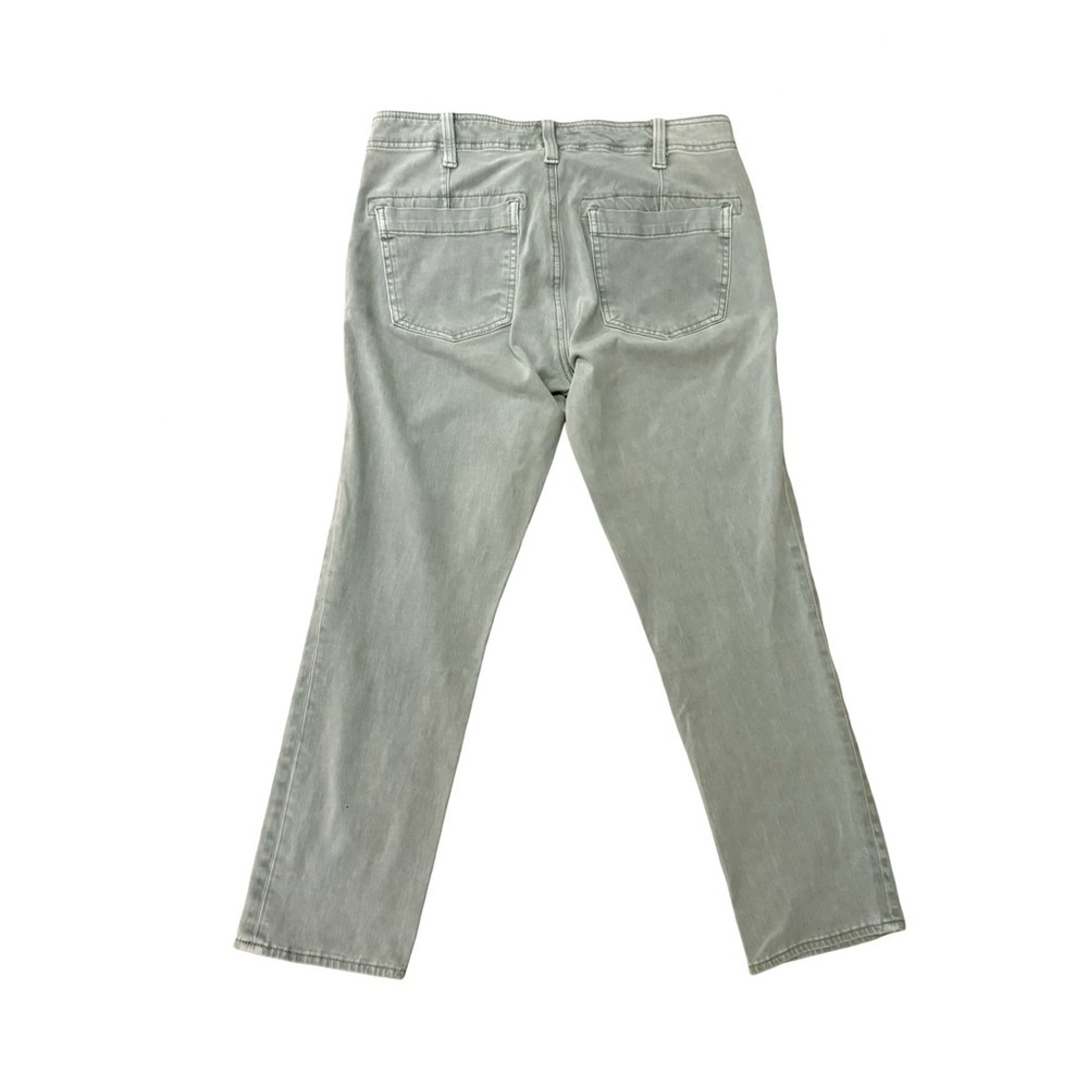 Silver Jeans Light Green Gray Cropped Denim Size 27 25 Utility Slim Minimalist - Picture 3 of 11